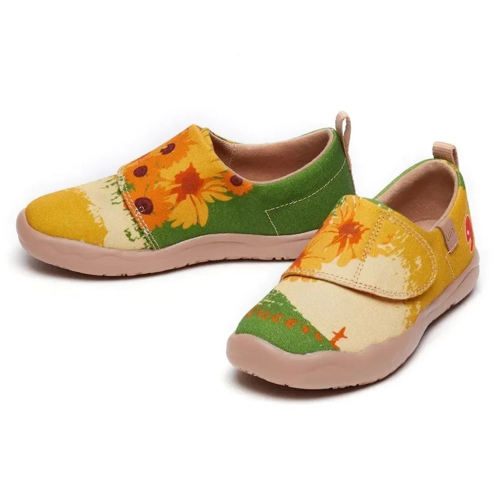 UIN Kid's Art Painted Travel Shoes (Van Gogh Sunflowers V5 Kid)